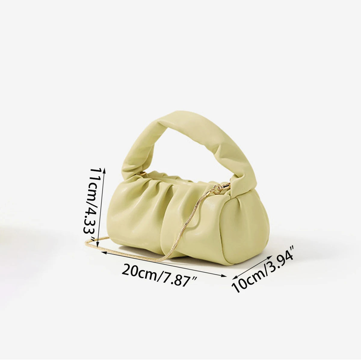 Versatile Pastel Color Cloudy Shape Chain Strap Mini Bag